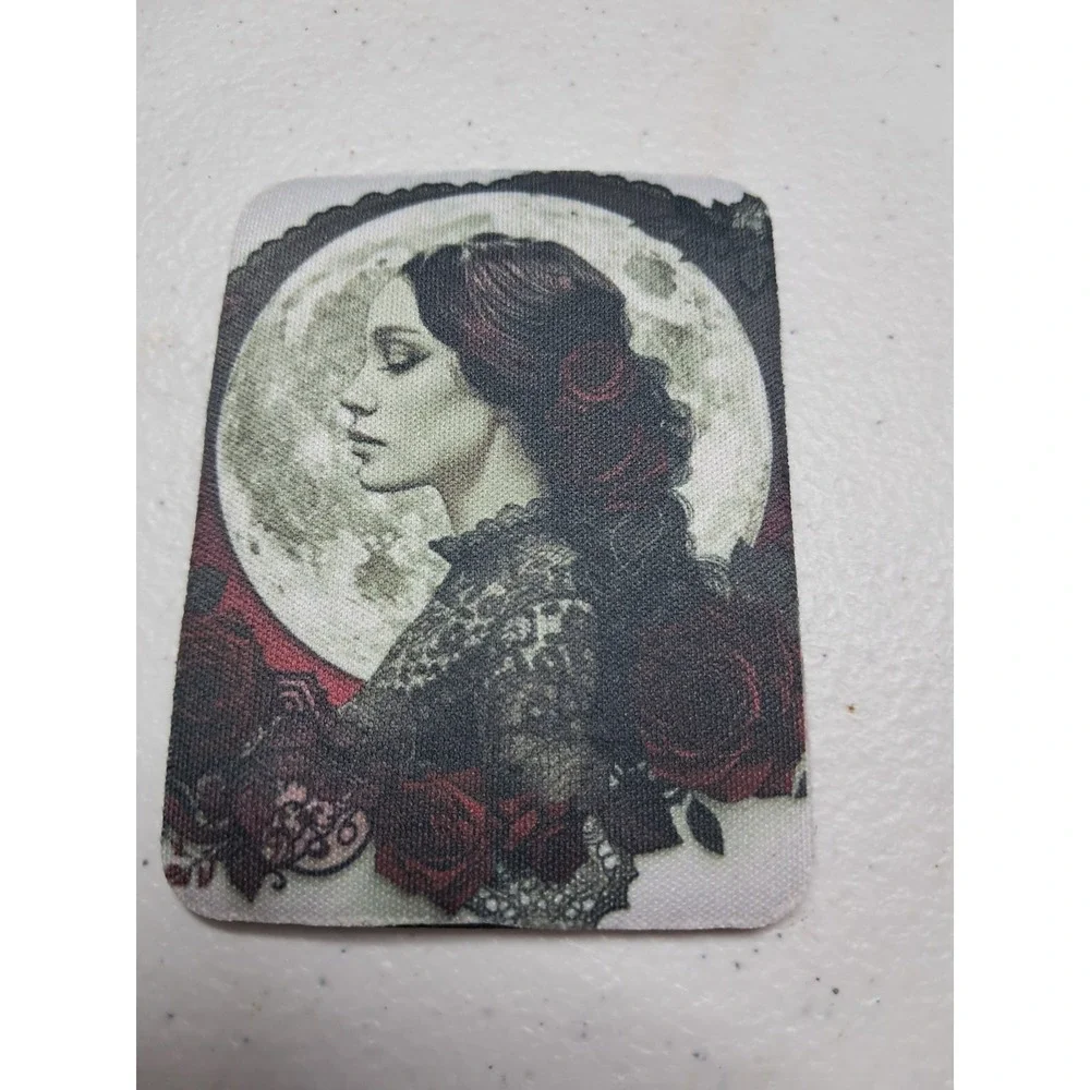 Gothic Victorian Woman Full Moon Red‎ Roses Magnet